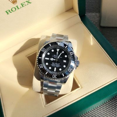 ROLEX deepsea 44mm Replica Sea-dweller challenge 904L Steel 2836 Movement Black Watch